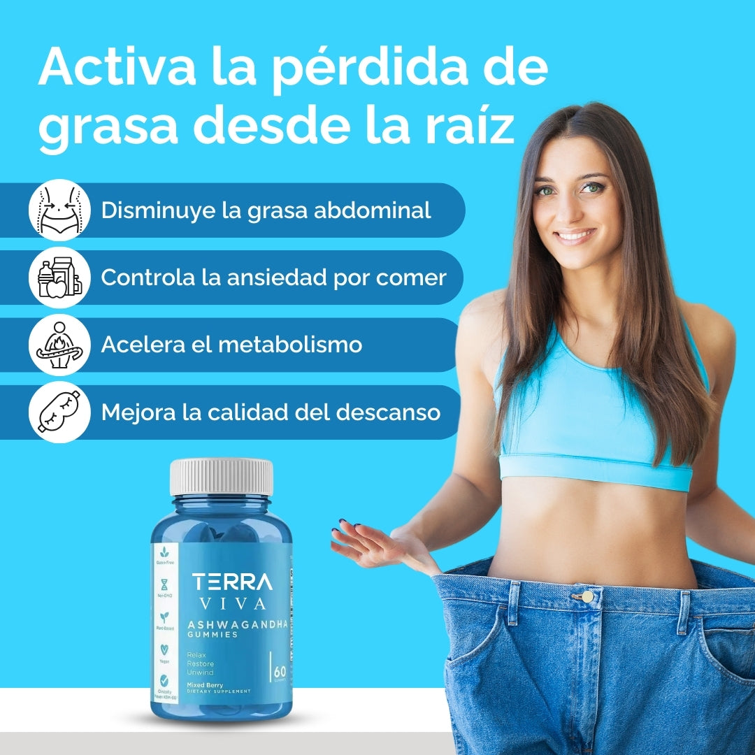 GUMMIFIT® GOMITAS ASHWAGANDHA - REDUCE 15 KILOS EN 2 SEMANAS