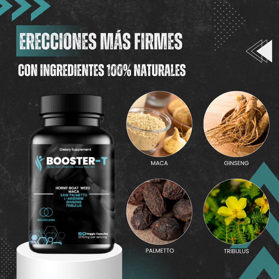 BOOSTER-T™ - SOLUCIONA AÑOS DE DISFUNCIÓN ERÉCTIL Y EYACULACIÓN PRECOZ EN 5 MINUTOS